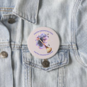 Badge Rond 7,6 Cm Pastel Broomstick (En situation)