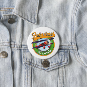 Badge Rond 7,6 Cm patch de voyage en Irlande fabuleux.