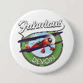 Badge Rond 7,6 Cm Patch de voyage fabuleux Devon. (Devant)