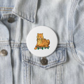Badge Rond 7,6 Cm Patinage de Tiger (En situation)
