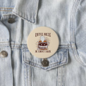 Badge Rond 7,6 Cm Pause café - Thème Halloween (En situation)