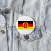 Badge Rond 7,6 Cm Pavillon de l'Allemagne de l'Est (En situation)