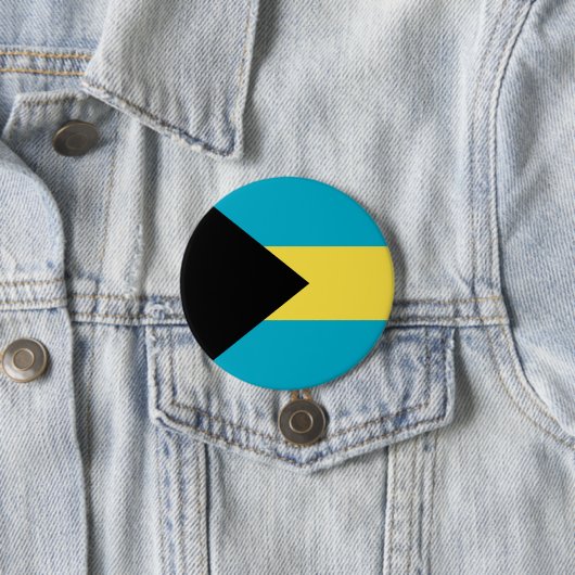 Badge Rond 7,6 Cm pavillon des Bahamas (En situation)
