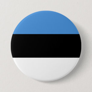 Badge Rond 7,6 Cm Pavillon Estonie