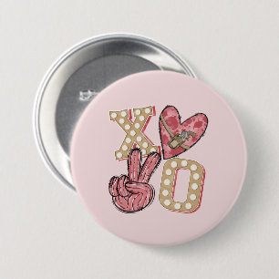 Badge Rond 7,6 Cm Pays XOXO - L'amour de l'Ouest sauvage