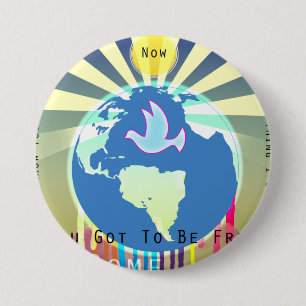 Badge Rond 7,6 Cm Peace Over the World Sony ATV Paroles