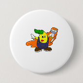 Badge Rond 7,6 Cm Pear as Painer with Paint brush (Devant)