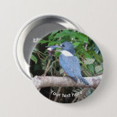 Badge Rond 7,6 Cm Pêcheur avec poisson du Bouton Costa Rica (Devant & derrière)