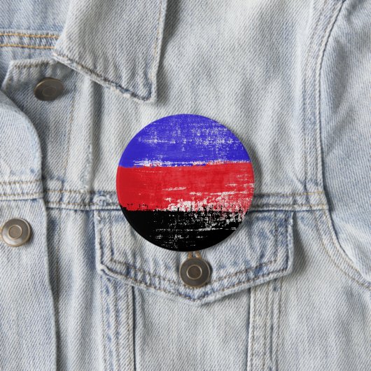 Badge Rond 7,6 Cm Peinture à fierté polyamorale (En situation)