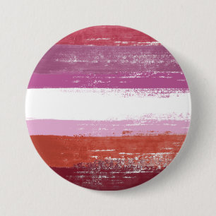 Badge Rond 7,6 Cm Peinture de fierté lesbienne