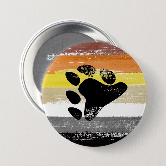 Badge Rond 7,6 Cm Peinture de la fiole d'ours (Devant & derrière)