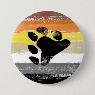 Badge Rond 7,6 Cm Peinture de la fiole d'ours