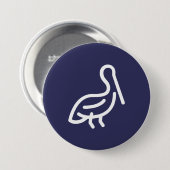 Badge Rond 7,6 Cm Pélican (Devant & derrière)