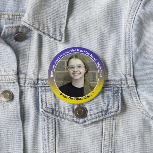 Badge Rond 7,6 Cm Percussion Catherine 11 (En situation)