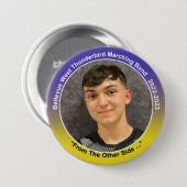 Badge Rond 7,6 Cm Percussion Jax 9 (Devant & derrière)