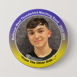 Badge Rond 7,6 Cm Percussion Jax 9