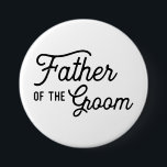 Badge Rond 7,6 Cm Père de la Groom Mariage Fête de la Mariée Favor<br><div class="desc">Un bouton Père de la chambre pour que le père dans votre vie à porter. Modifiez facilement le nom et la date au verso. Besoin de quelque chose de plus personnalisé pour votre jour de mariage ? Si vous avez besoin d'éléments de coordination (cartes de remerciements, etc.), veuillez me contacter...</div>
