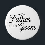 Badge Rond 7,6 Cm Père de la Groom Mariage Fête de la Mariée Favor<br><div class="desc">Un bouton Père de la chambre pour que le père dans votre vie à porter. Modifiez facilement le nom et la date au verso. Besoin de quelque chose de plus personnalisé pour votre jour de mariage ? Si vous avez besoin d'éléments de coordination (cartes de remerciements, etc.), veuillez me contacter...</div>