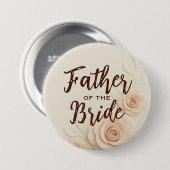 Badge Rond 7,6 Cm père du bouton personnalisé Mariage de mariée (Devant & derrière)