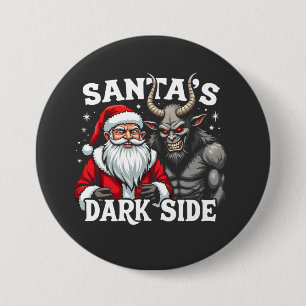 Badge Rond 7,6 Cm Père Noël Dark Side Christmas Evil Krampus