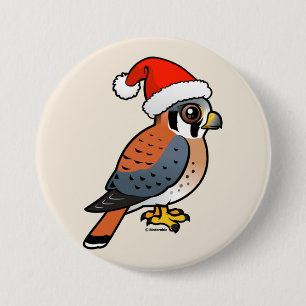 Badge Rond 7,6 Cm Père Noël Kestrel Américain
