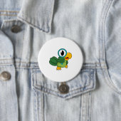 Badge Rond 7,6 Cm Perroquet avec verre de nivellement (En situation)