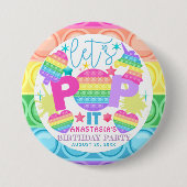 Badge Rond 7,6 Cm Personnalisé Pop It Anniversaire (Devant)