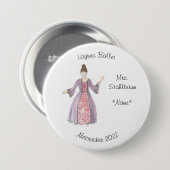 Badge Rond 7,6 Cm Personnalisée Mme Stahlbaum Keepsaké Nutcracker (Devant & derrière)
