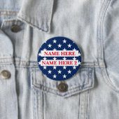 Badge Rond 7,6 Cm Personnaliser le nom de l'élection  (En situation)