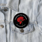 Badge Rond 7,6 Cm Personnellement, MERCI AUX ANCIENS COMBATTANTS, No (En situation)