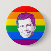 Badge Rond 7,6 Cm Pete Rainbow Stripes (Devant)