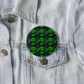 Badge Rond 7,6 Cm Petit diable vert (En situation)