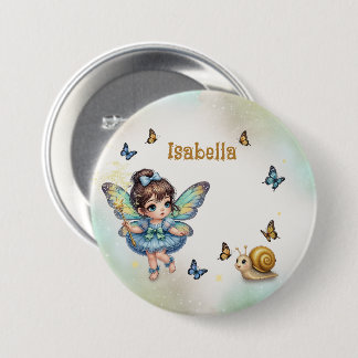 Badge Rond 7,6 Cm Petite fée adorable