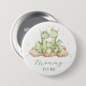 Badge Rond 7,6 Cm Petite maman dragon à être (Devant & derrière)
