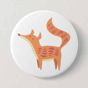 Badge Rond 7,6 Cm Peu de bouton de Fox