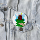 Badge Rond 7,6 Cm Phare (En situation)