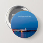Badge Rond 7,6 Cm Phare de Scarborough (Devant & derrière)