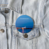 Badge Rond 7,6 Cm Phare de Scarborough (En situation)