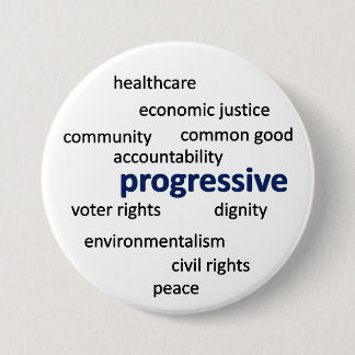 Badge Rond 7,6 Cm Philosophie et valeurs progressives