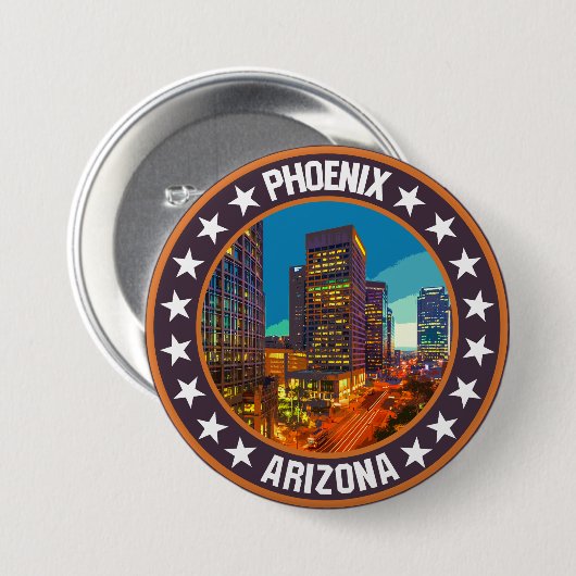 Badge Rond 7,6 Cm Phoenix (Devant & derrière)