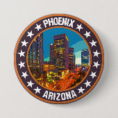 Badge Rond 7,6 Cm Phoenix (Devant)