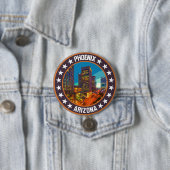 Badge Rond 7,6 Cm Phoenix (En situation)
