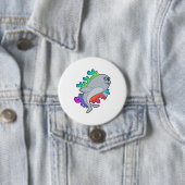 Badge Rond 7,6 Cm Phoque aux Lunettes (En situation)