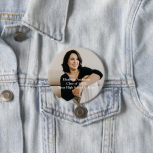Badge Rond 7,6 Cm Photo Collège secondaire Réunion personnalisée