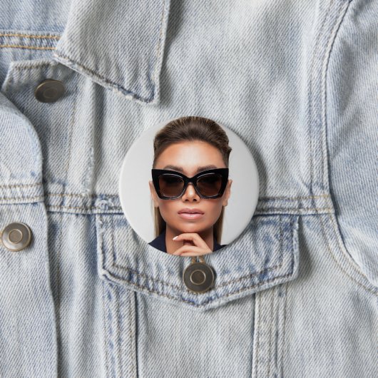 Badge Rond 7,6 Cm Photo d'entreprise promotionnelle moderne (En situation)