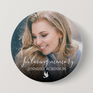 Badge Rond 7,6 Cm Photo minimaliste en souvenir