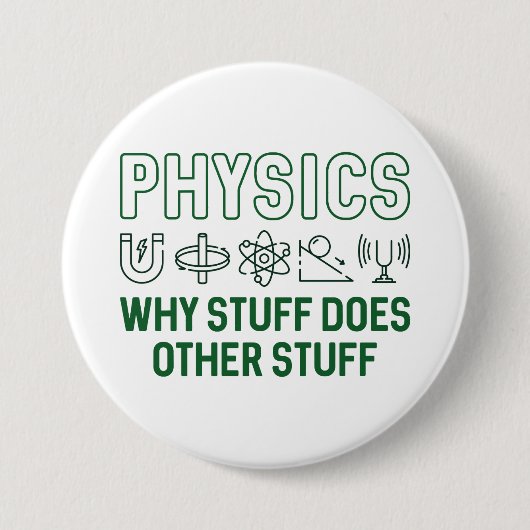 Badge Rond 7,6 Cm Physique (Devant)