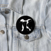 Badge Rond 7,6 Cm Pi vache (En situation)
