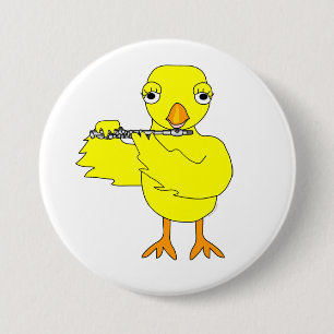 Badge Rond 7,6 Cm Piccolo Chick