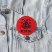 Badge Rond 7,6 Cm Pickleball (En situation)